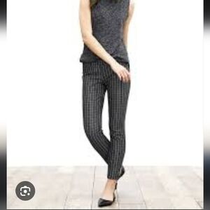 Banana Republic Windowpane Sloan Cropped Pants Bistretch